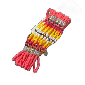 New Western Multicolor Seed Bead Stretch Bracelet